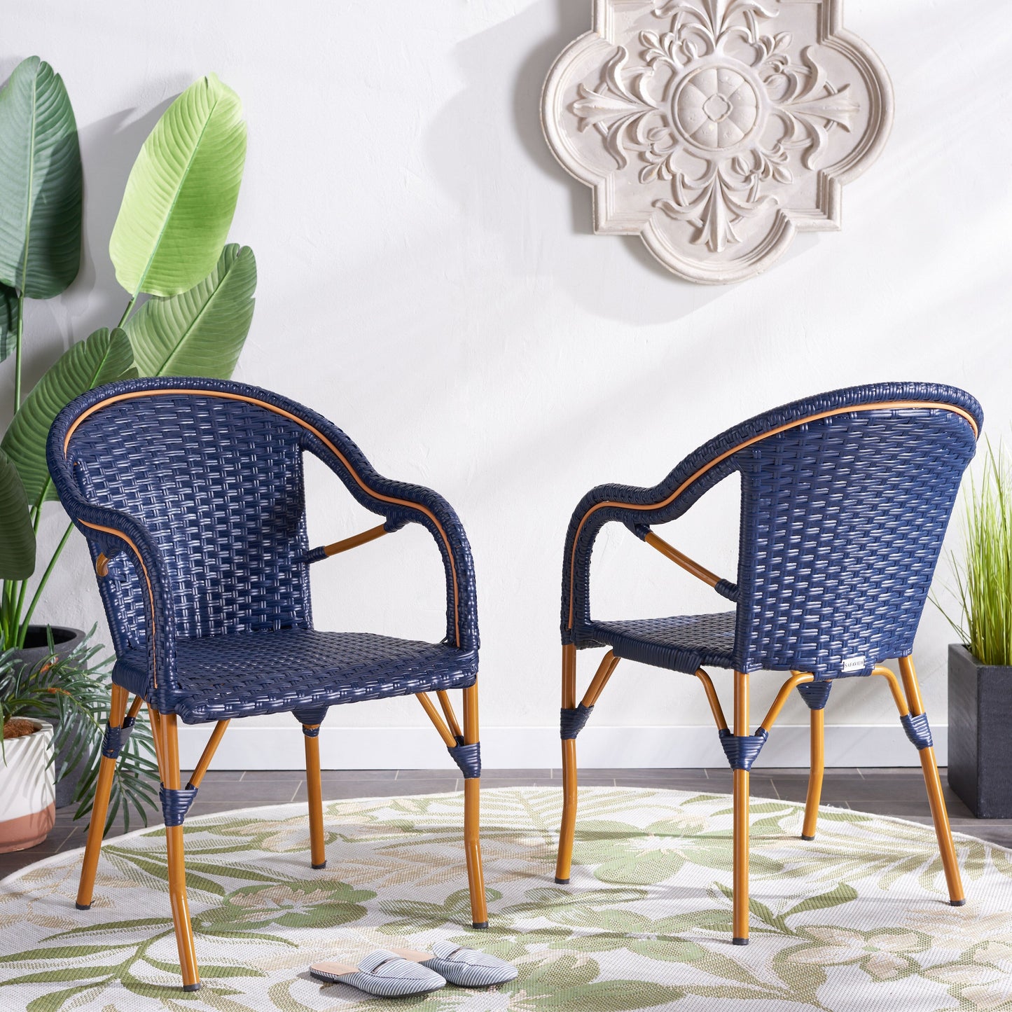 Fauteuil à accoudoirs SAFAVIEH Doreth (lot de 2) - 23L x 36P x 25H