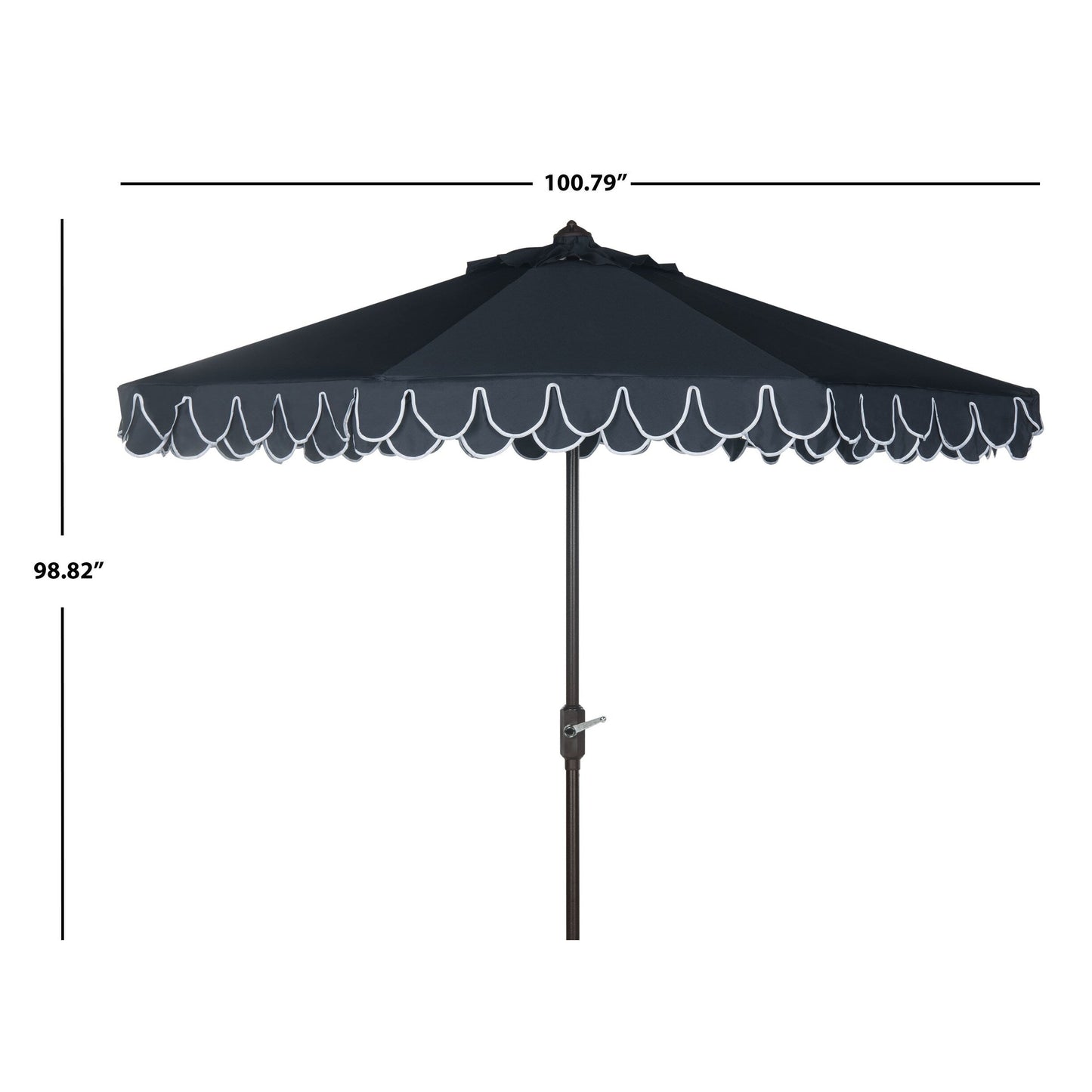 Parasol SAFAVIEH Gebbine Elegant de 2,7 mètres