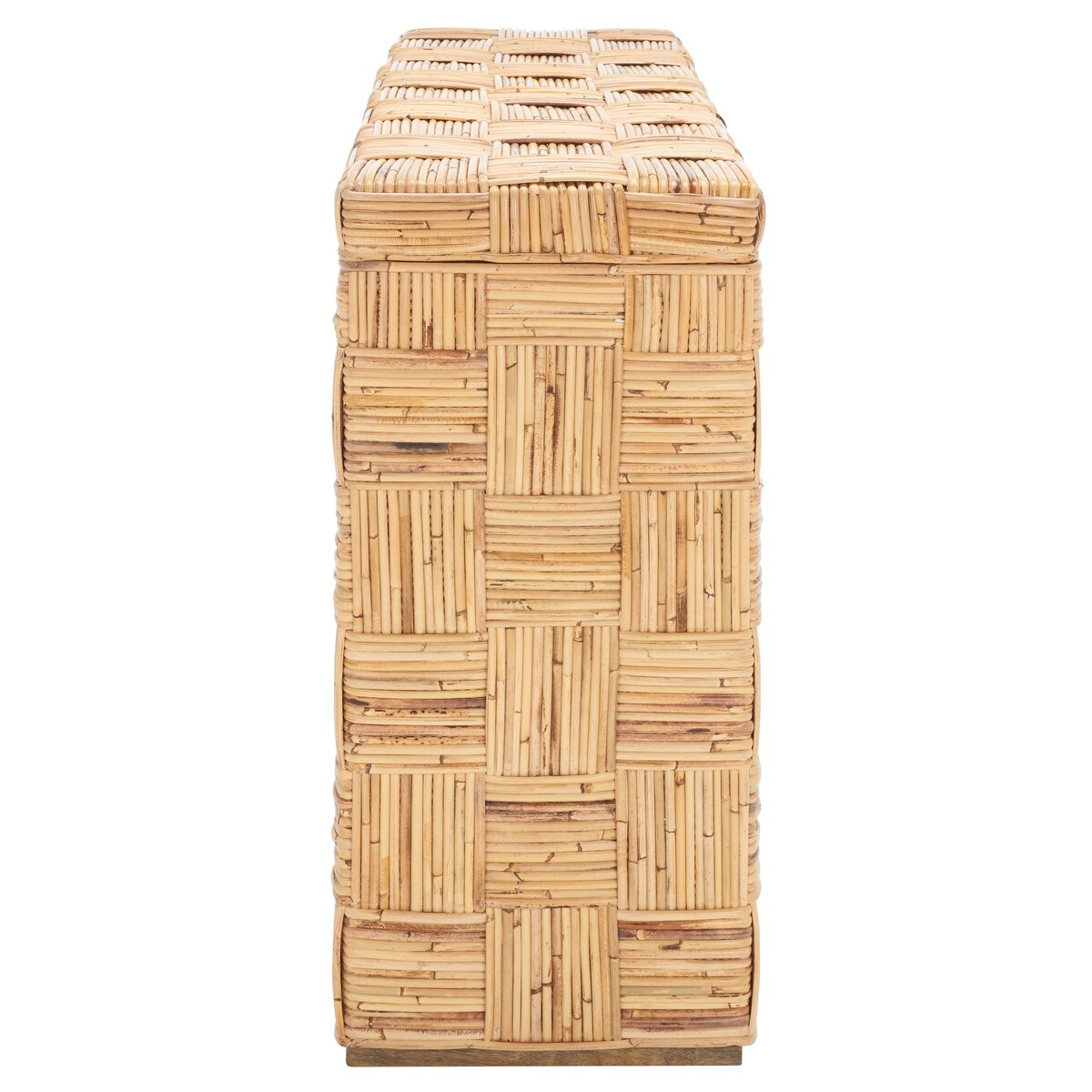 Table console en rotin SAFAVIEH Mindel - 51L x 14P x 32H (mesures en pouces)