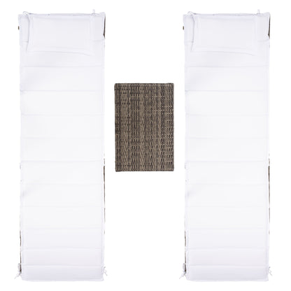 Ensemble de chaises longues de jardin Blaguna 3 pièces de SAFAVIEH - 83L x 20P x 24H (dimensions en pouces)