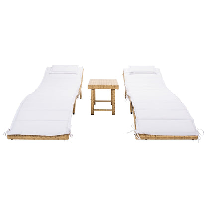 Ensemble de chaises longues de jardin Blaguna 3 pièces de SAFAVIEH - 83L x 20P x 24H (dimensions en pouces)