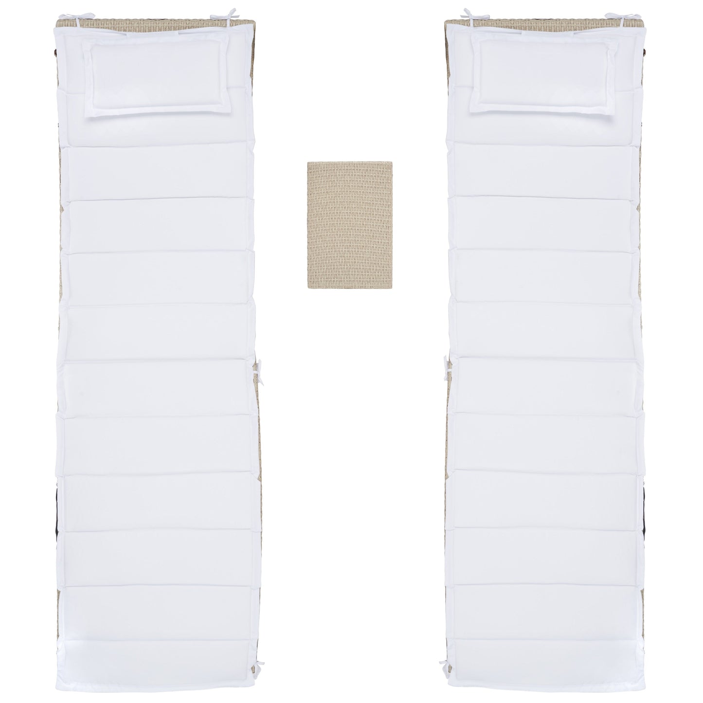 Ensemble de chaises longues de jardin Blaguna 3 pièces de SAFAVIEH - 83L x 20P x 24H (dimensions en pouces)