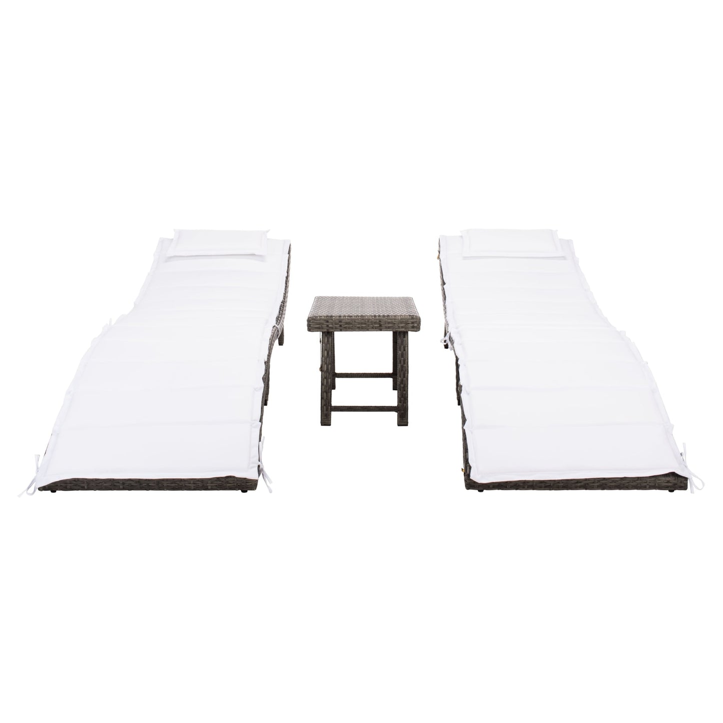 Ensemble de chaises longues de jardin Blaguna 3 pièces de SAFAVIEH - 83L x 20P x 24H (dimensions en pouces)