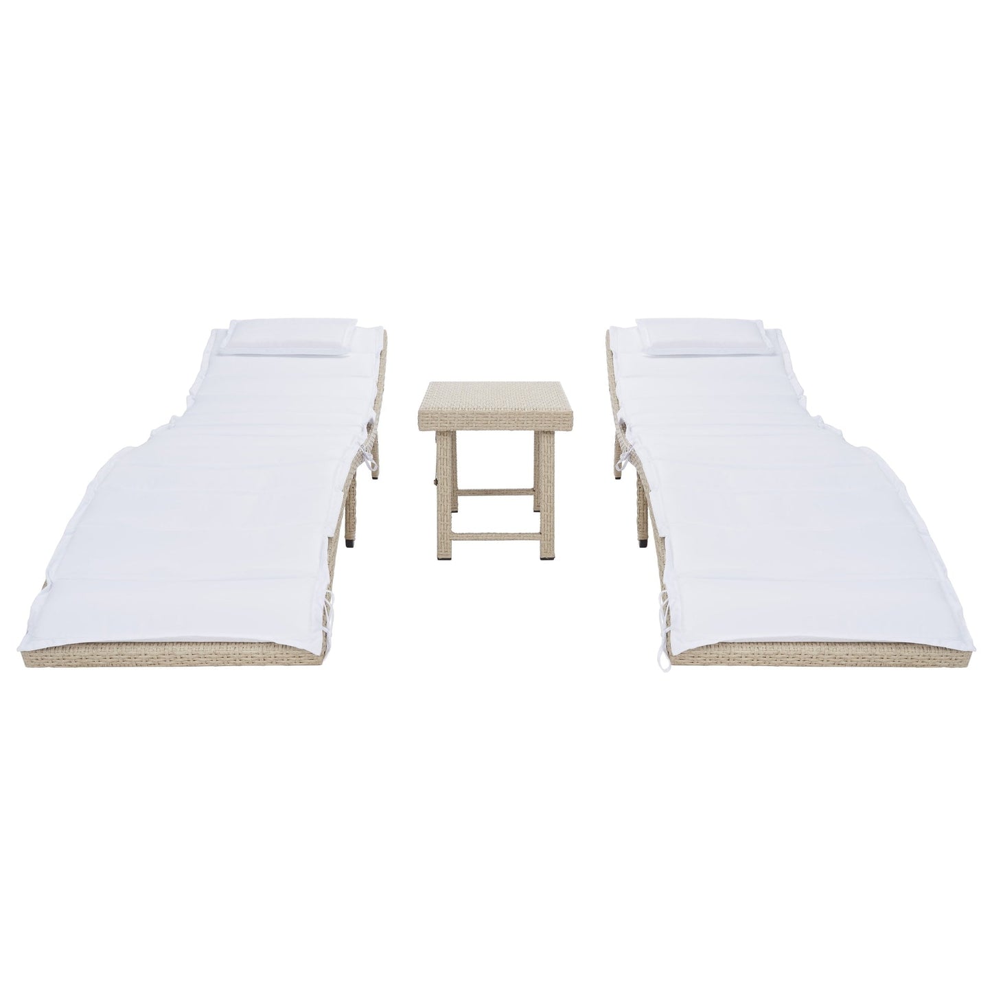 Ensemble de chaises longues de jardin Blaguna 3 pièces de SAFAVIEH - 83L x 20P x 24H (dimensions en pouces)