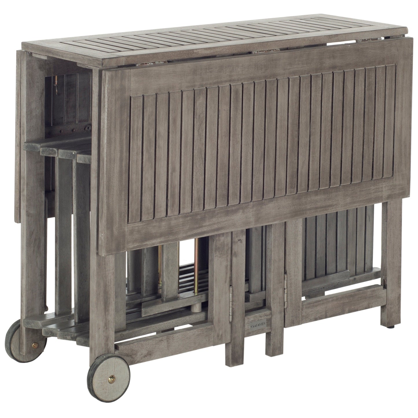 Ensemble de table de jardin SAFAVIEH Brandy 5 pièces - 109L x 89P x 74H (cm)