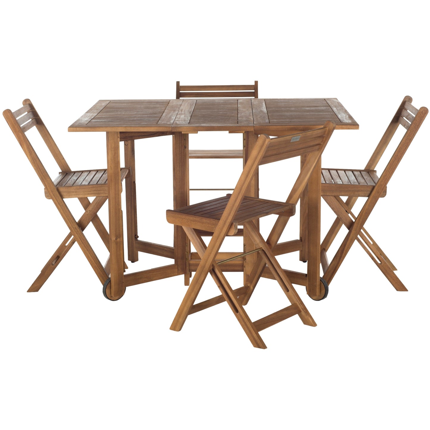 Ensemble de table de jardin SAFAVIEH Brandy 5 pièces - 109L x 89P x 74H (cm)