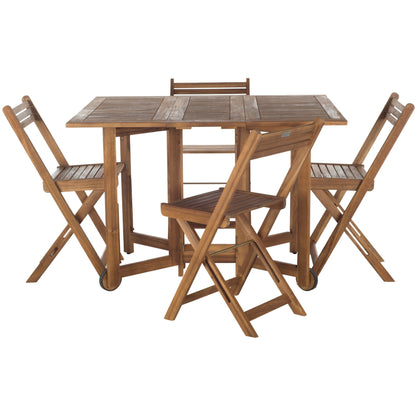 Ensemble de table de jardin SAFAVIEH Brandy 5 pièces - 109L x 89P x 74H (cm)