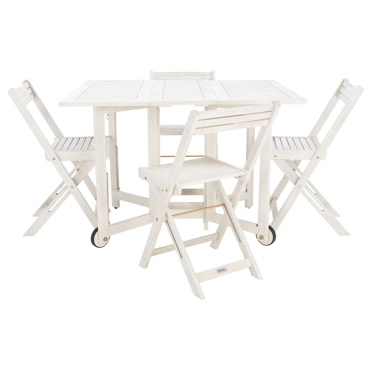 Ensemble de table de jardin SAFAVIEH Brandy 5 pièces - 109L x 89P x 74H (cm)