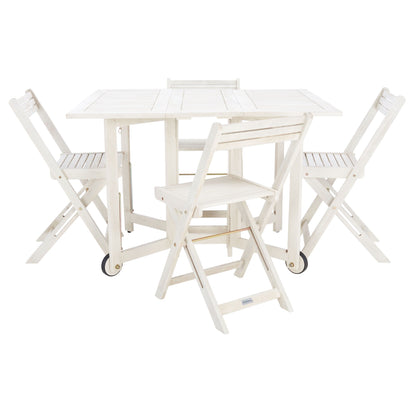 Ensemble de table de jardin SAFAVIEH Brandy 5 pièces - 109L x 89P x 74H (cm)