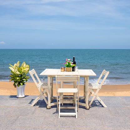 Ensemble de table de jardin SAFAVIEH Brandy 5 pièces - 109L x 89P x 74H (cm)