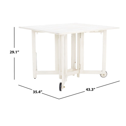 Ensemble de table de jardin SAFAVIEH Brandy 5 pièces - 109L x 89P x 74H (cm)