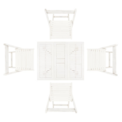 Ensemble de table de jardin SAFAVIEH Brandy 5 pièces - 109L x 89P x 74H (cm)