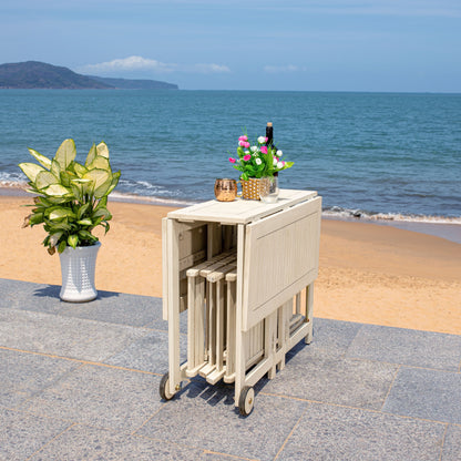 Ensemble de table de jardin SAFAVIEH Brandy 5 pièces - 109L x 89P x 74H (cm)