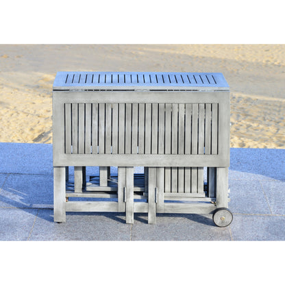 Ensemble de table de jardin SAFAVIEH Brandy 5 pièces - 109L x 89P x 74H (cm)