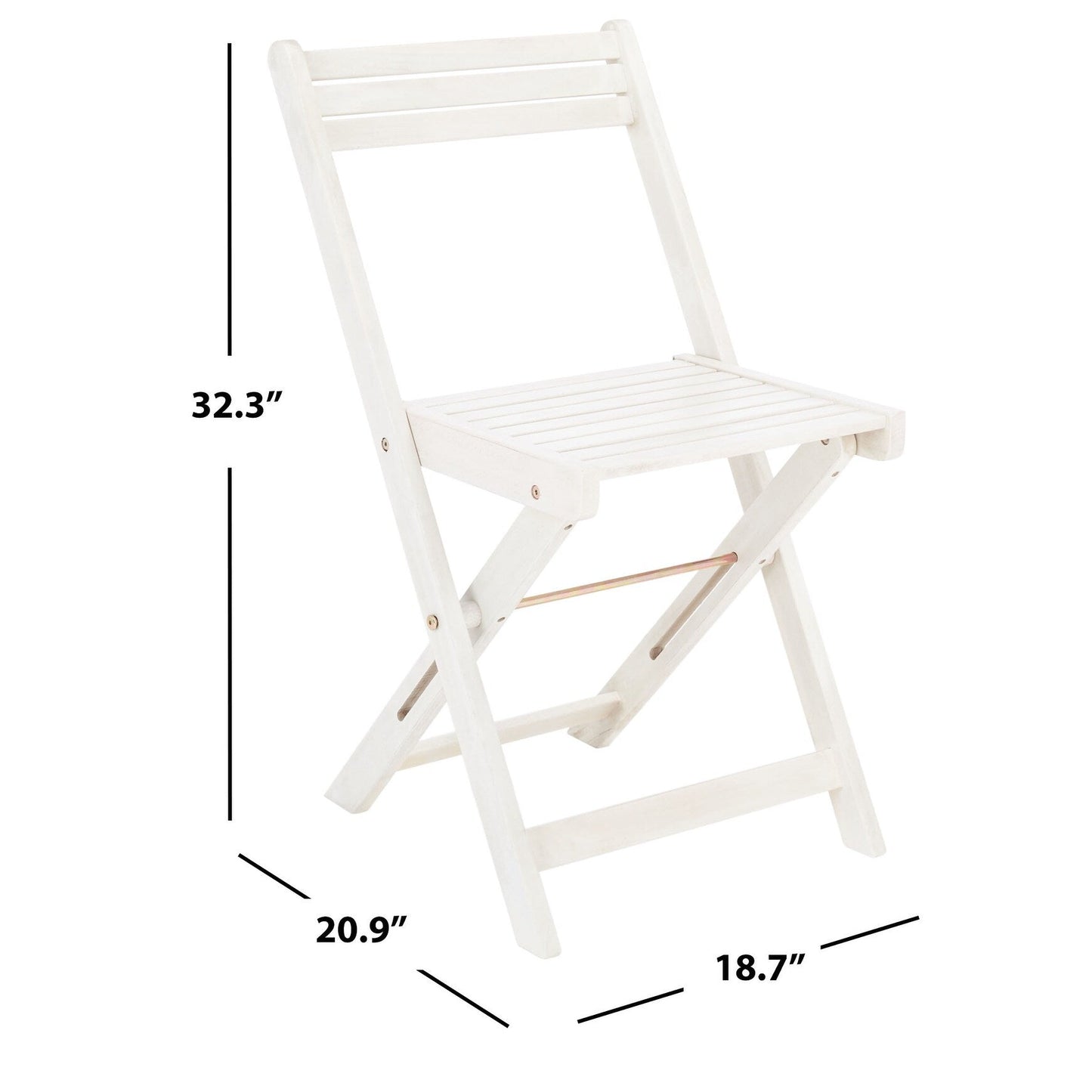 Ensemble de table de jardin SAFAVIEH Brandy 5 pièces - 109L x 89P x 74H (cm)