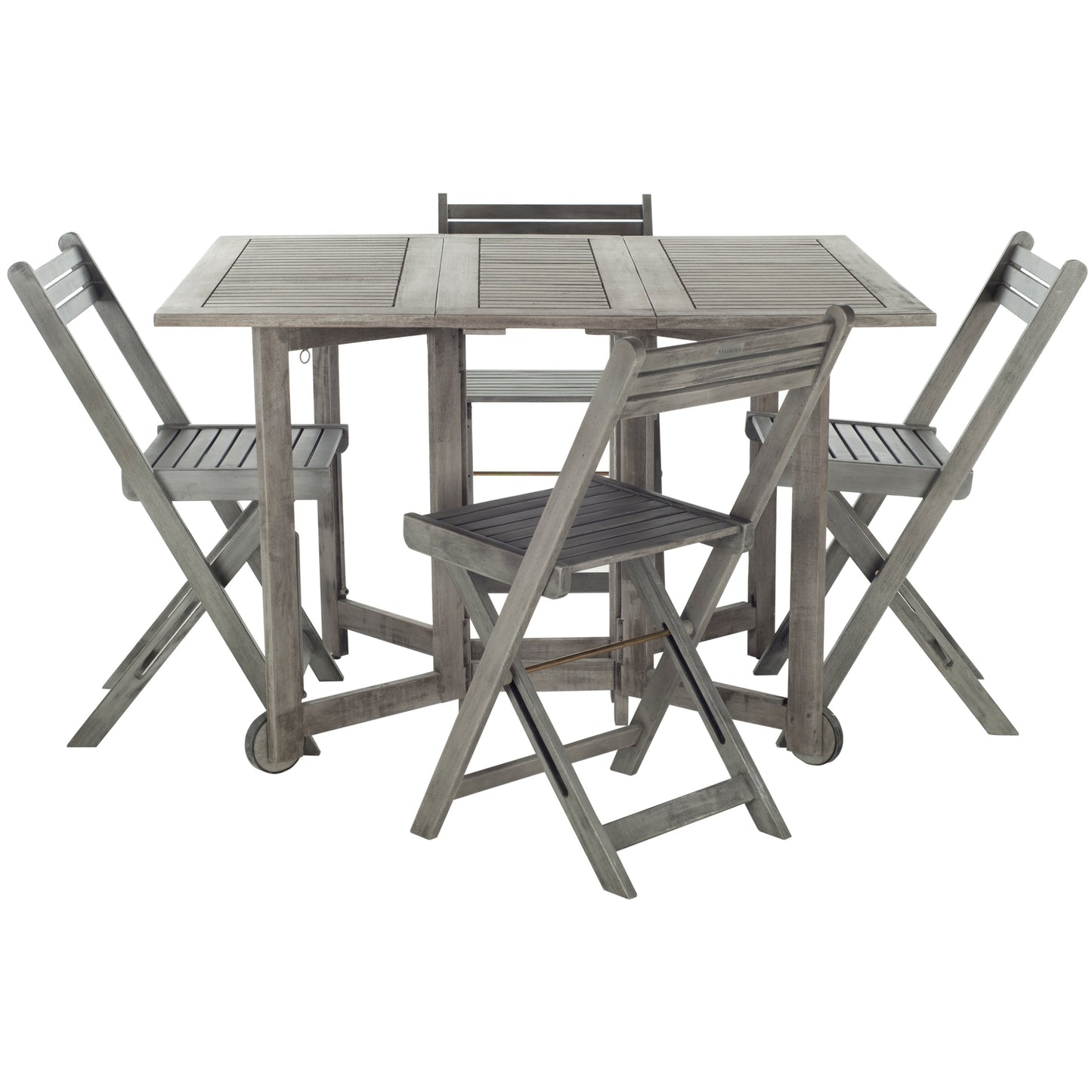 Ensemble de table de jardin SAFAVIEH Brandy 5 pièces - 109L x 89P x 74H (cm)