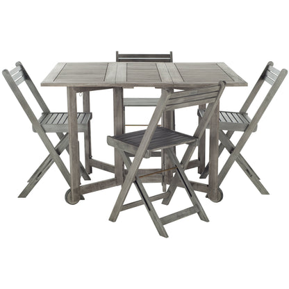 Ensemble de table de jardin SAFAVIEH Brandy 5 pièces - 109L x 89P x 74H (cm)