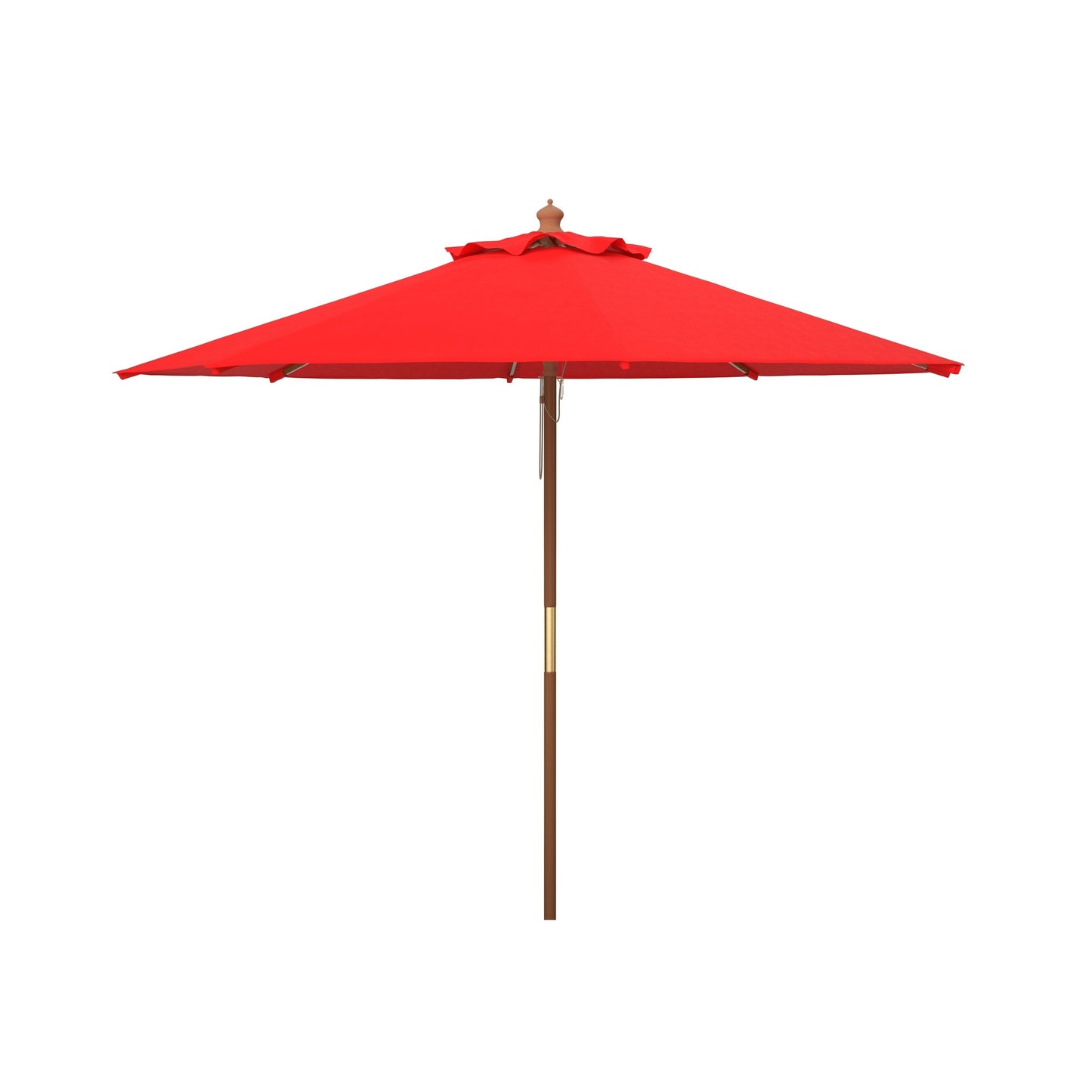 Parasol de jardin Glauca de SAFAVIEH, 3,35 m (11 pieds), avec poulie en bois