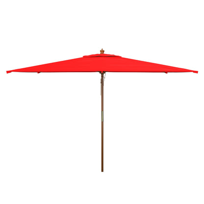 Parasol de jardin Glauca de SAFAVIEH, 3,35 m (11 pieds), avec poulie en bois