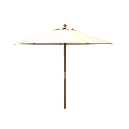 Parasol de jardin Glauca de SAFAVIEH, 3,35 m (11 pieds), avec poulie en bois