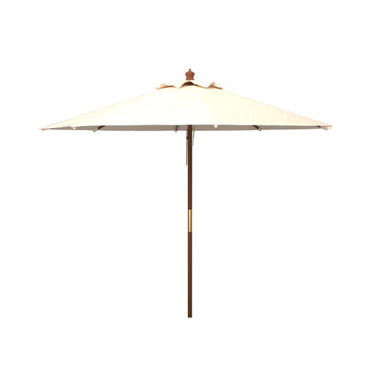 Parasol de jardin Glauca de SAFAVIEH, 3,35 m (11 pieds), avec poulie en bois