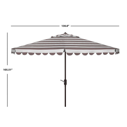 Parasol rond de 3,35 m (11 pieds) Jaylee pour extérieur de SAFAVIEH