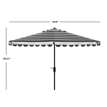 Parasol rond de 3,35 m (11 pieds) Jaylee pour extérieur de SAFAVIEH