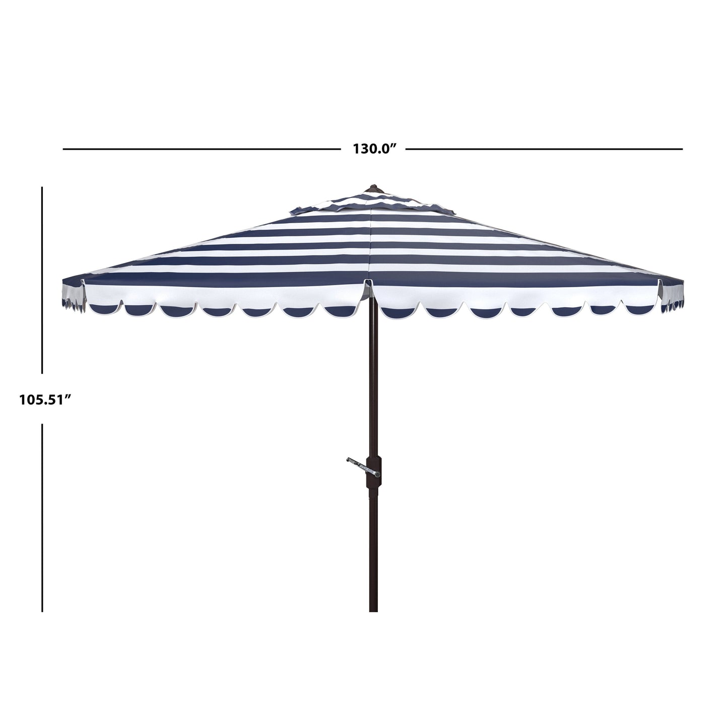 Parasol rond de 3,35 m (11 pieds) Jaylee pour extérieur de SAFAVIEH