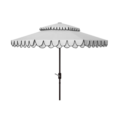 Parasol de jardin SAFAVIEH Kjerstin Valance 9 pieds à double toit