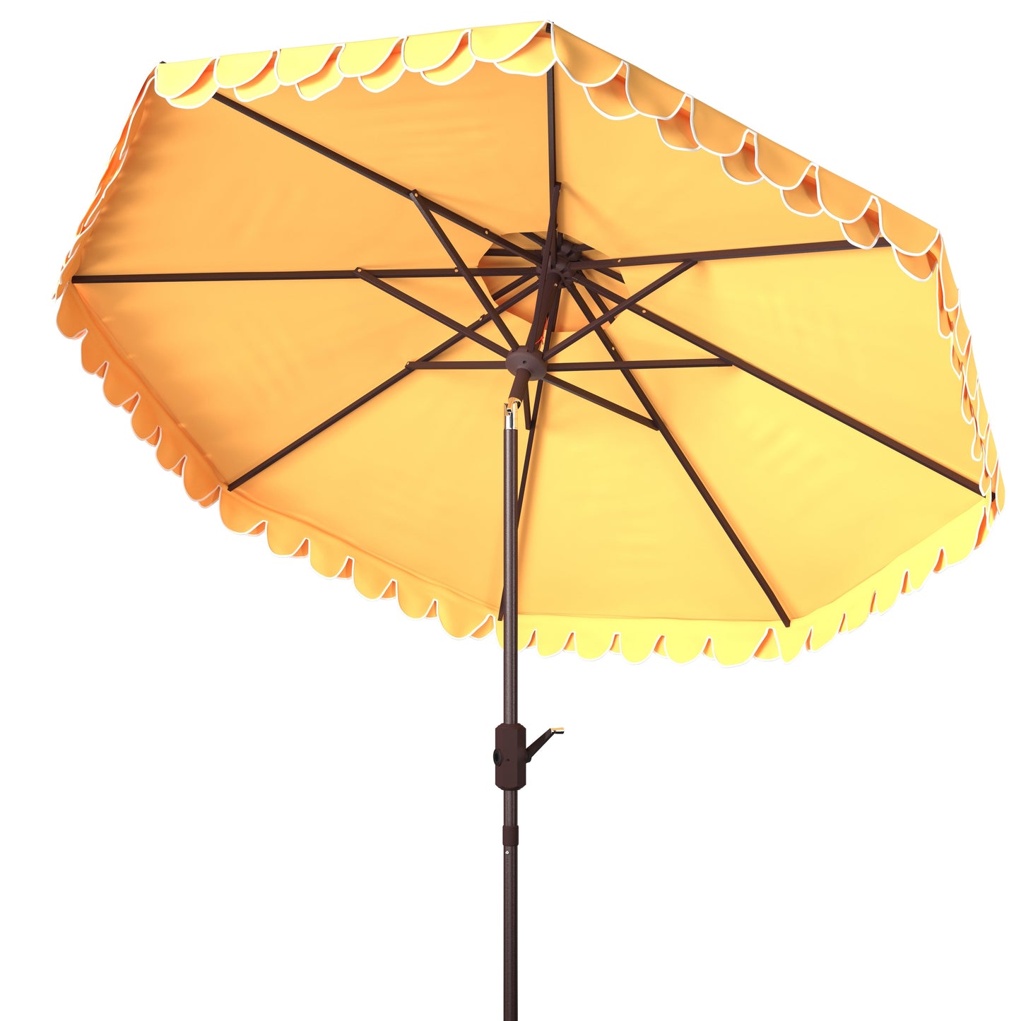 Parasol de jardin SAFAVIEH Kjerstin Valance 9 pieds à double toit