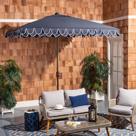 Parasol carré de 7,5 pieds pour extérieur Naima Valance de SAFAVIEH