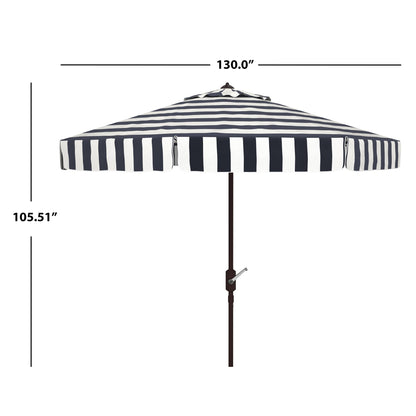 Parasol rond de 3,35 m (11 pieds) de la ligne de mode Sidse pour extérieur de SAFAVIEH