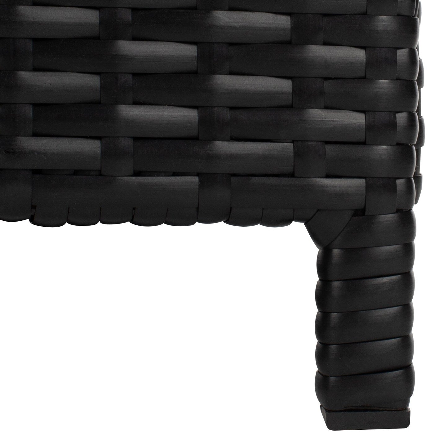 SAFAVIEH Taniyah, méridienne en osier d'extérieur avec coussins et oreillers - 135L x 71P x 157H (cm)