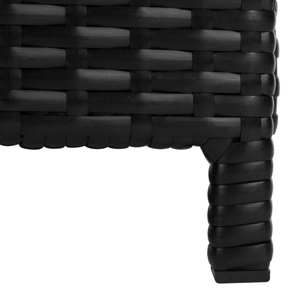 SAFAVIEH Taniyah, méridienne en osier d'extérieur avec coussins et oreillers - 135L x 71P x 157H (cm)