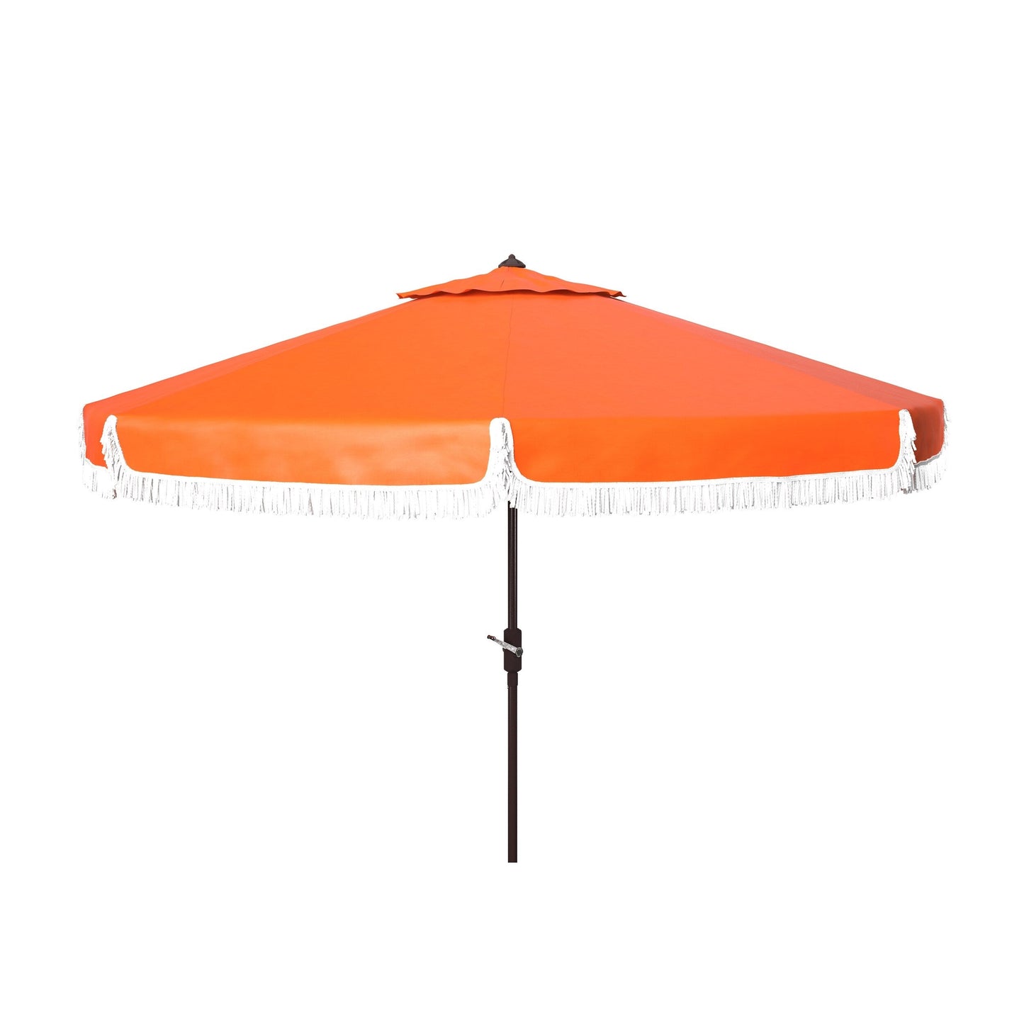 Parasol d'extérieur à manivelle SAFAVIEH Ronette Fringe de 9 pieds