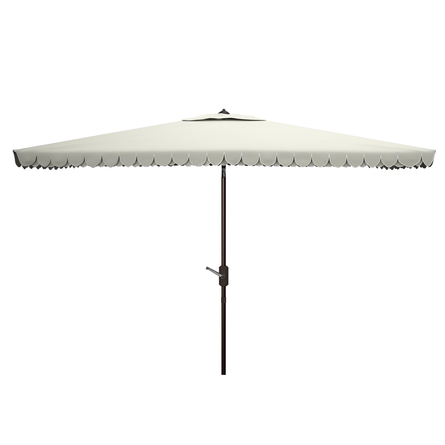 Parasol rectangulaire d'extérieur Zariah de SAFAVIEH, 6'x10', avec liseré