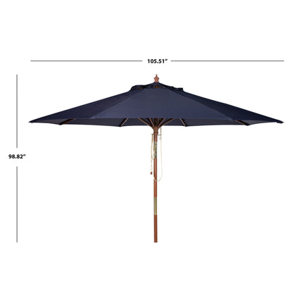 Parasol d'extérieur en bois Zlatana de 2,7 m (9 pieds) de SAFAVIEH