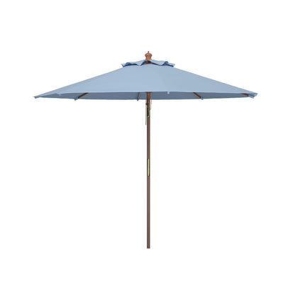 Parasol d'extérieur en bois Zlatana de 2,7 m (9 pieds) de SAFAVIEH
