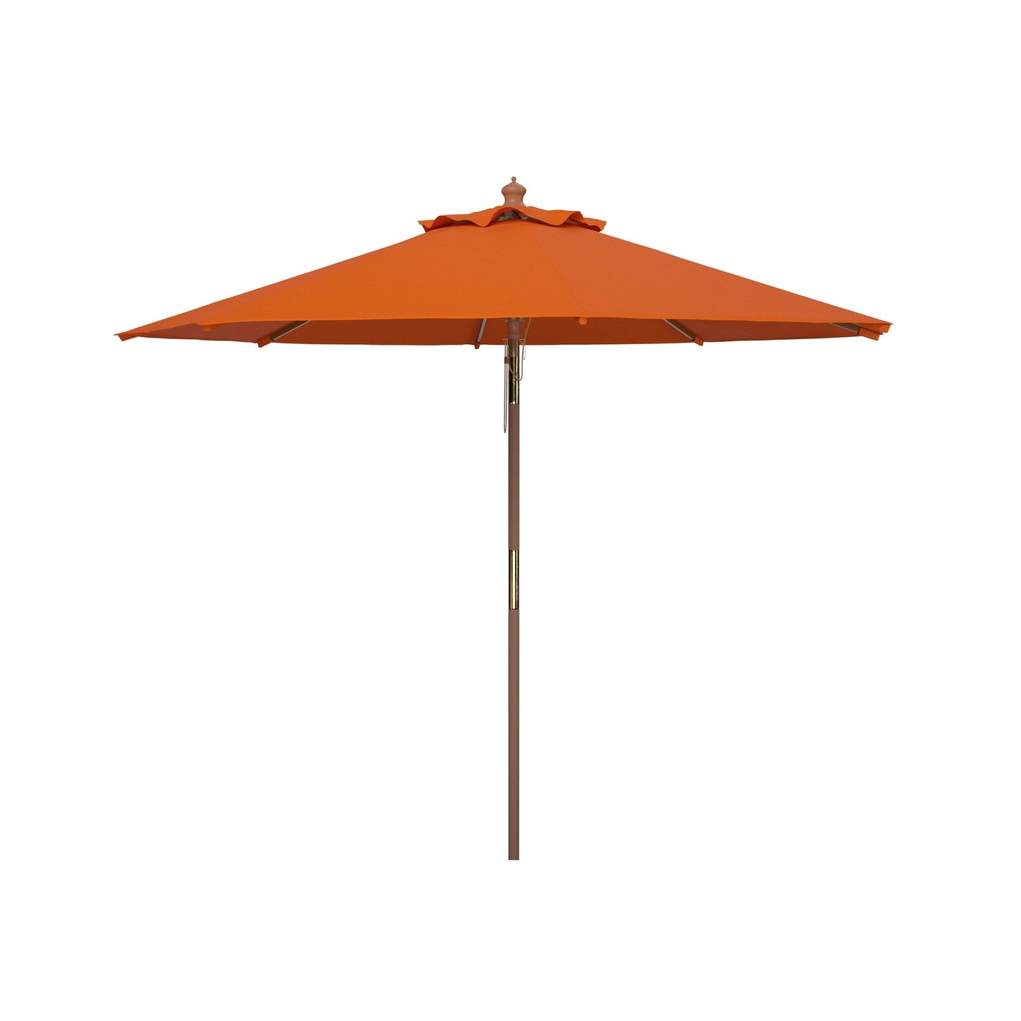 Parasol d'extérieur en bois Zlatana de 2,7 m (9 pieds) de SAFAVIEH