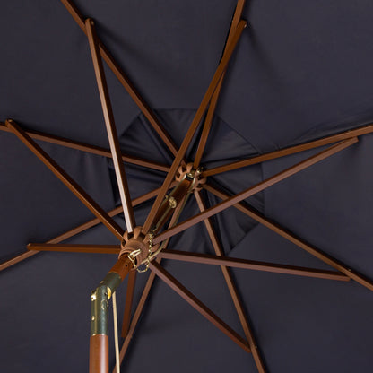 Parasol d'extérieur en bois Zlatana de 2,7 m (9 pieds) de SAFAVIEH