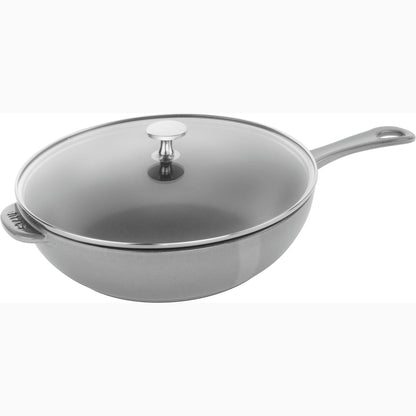 STAUB Cast Iron 2.9-qt Daily Pan with Glass Lid