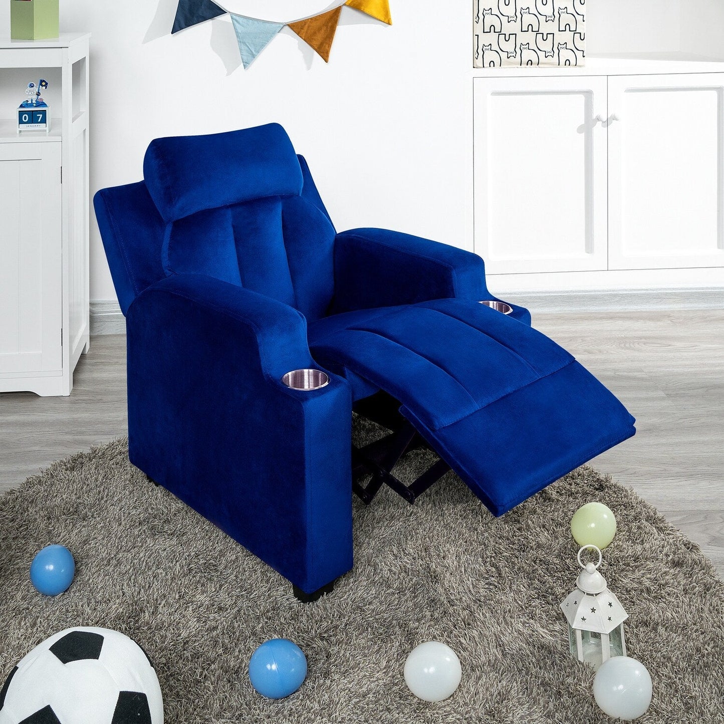 Magic Seats pour Super-héros et Princesses, Fauteuil Reclinable Super Deluxe pour Enfants avec Repose-Pieds, Repose-Tête et 2 Porte-Gobelets