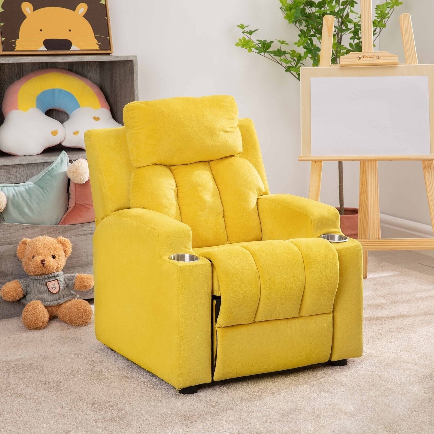 Magic Seats pour Super-héros et Princesses, Fauteuil Reclinable Super Deluxe pour Enfants avec Repose-Pieds, Repose-Tête et 2 Porte-Gobelets