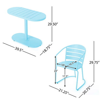 Ensemble de bistro pour extérieur Santa Monica 3 pièces de Christopher Knight Home