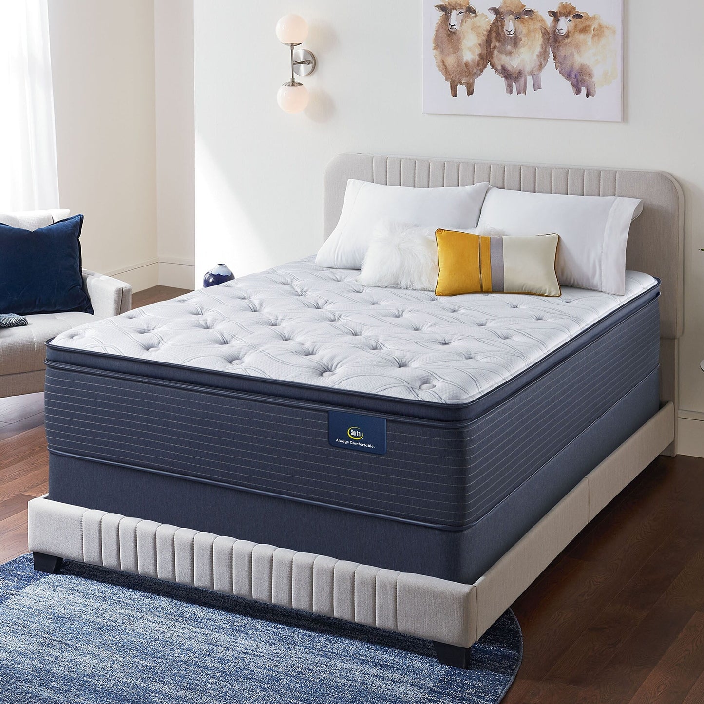 Matelas Serta Clarks Hill 15 avec surcouche moelleuse.
