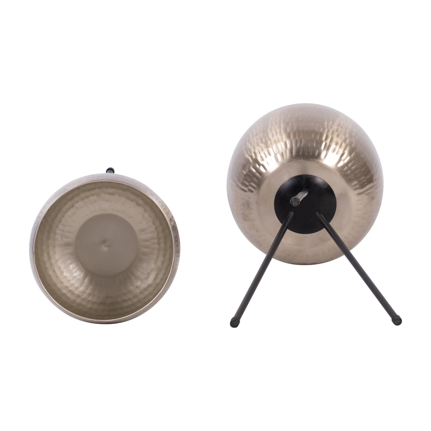 Sagebrook Home Lot de 2 jardinières robustes en fer sur pieds modernes - Transformez votre espace de vie en un oasis