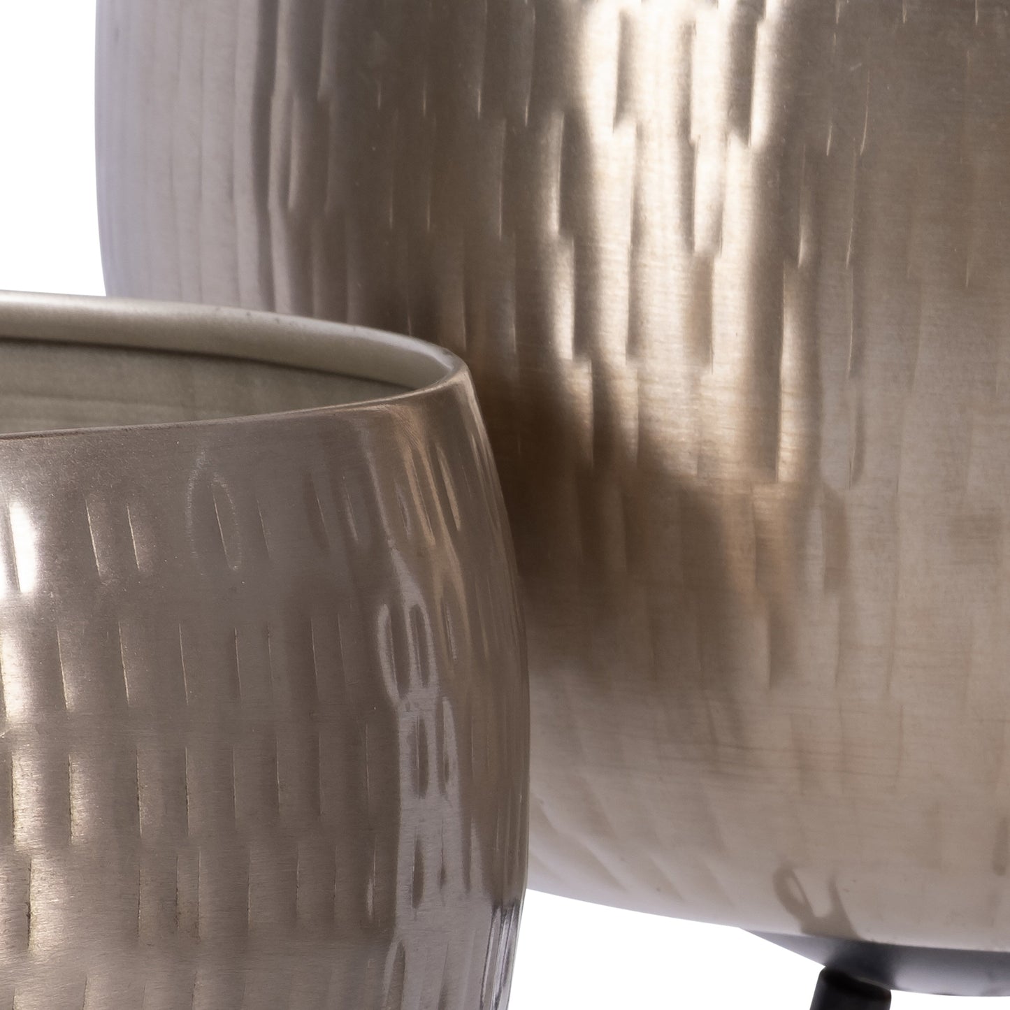 Sagebrook Home Lot de 2 jardinières robustes en fer sur pieds modernes - Transformez votre espace de vie en un oasis