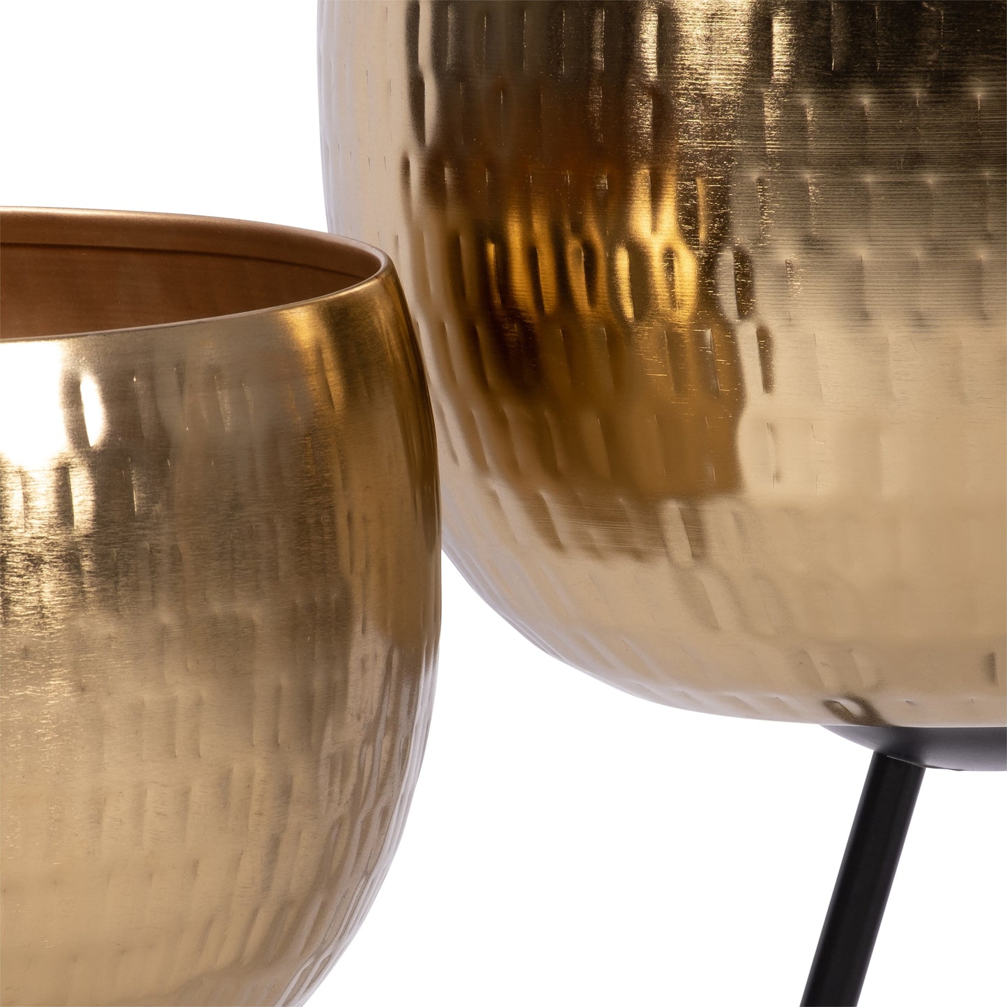 Sagebrook Home Lot de 2 jardinières robustes en fer sur pieds modernes - Transformez votre espace de vie en un oasis