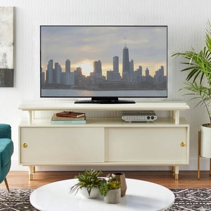 Simple Living Margo Mid-Century Modern Wood TV Stand