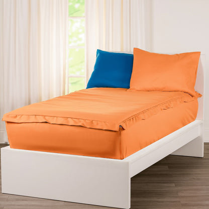 Siscovers Orange Bunkie Deluxe Zipper Bedding Set